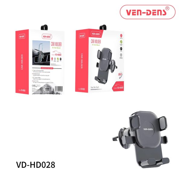 Ven Dens car phone holder air vent mount with 360 degree rotation and automatic grip
