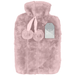 Winter Glow Faux Fur Blush Hot Water Bottle, 2L