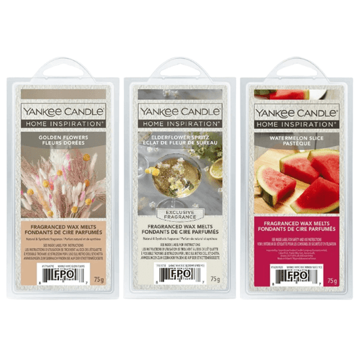 Yankee Candle Home Inspiration 75g Wax Melts with scent options for home fragrance