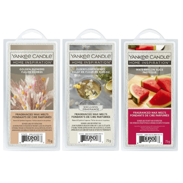 Yankee Candle Home Inspiration 75g Wax Melts with scent options for home fragrance