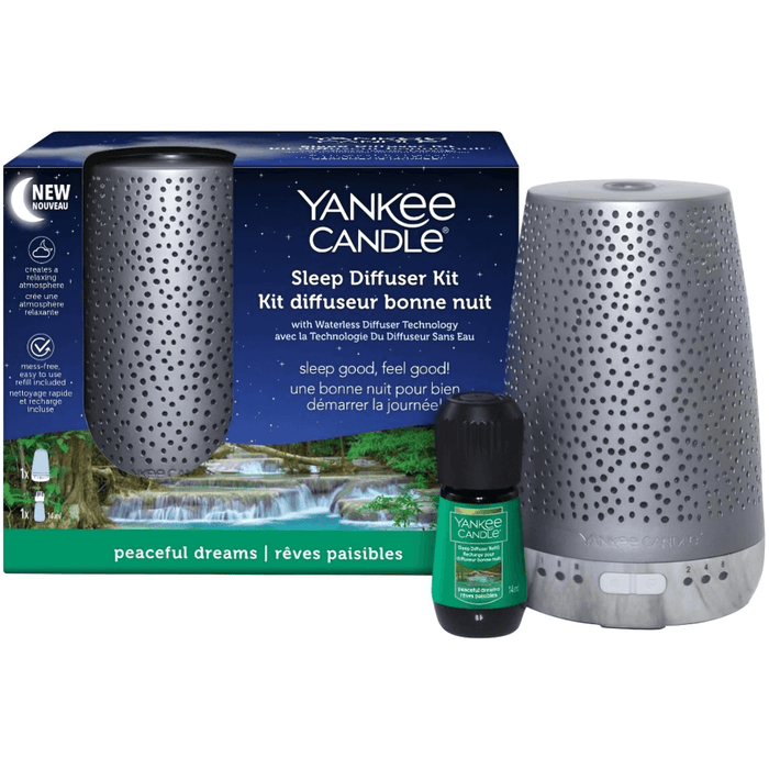 Yankee Candle Peaceful Dreams Sleep Diffuser Kit With ER Plug
