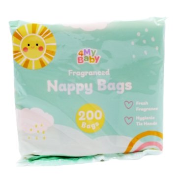 4My Baby Fragranced Nappy Bags, Pack of 200