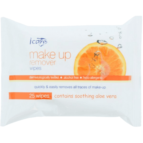 iCare Make Up Remover Wipes Citrus, 25 Pack