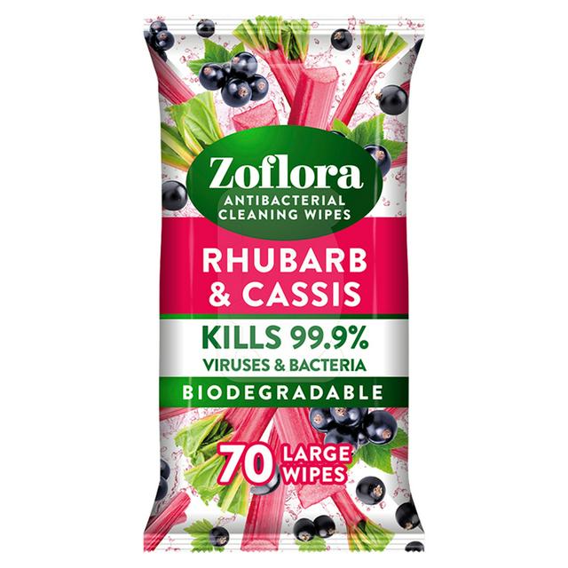 Zoflora Wipes Rhubarb & Cassis 70 Wipes