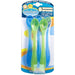 Griptight - 5 Long Handle Soft Weaning Spoons Assorted Colours