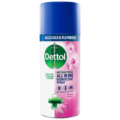 Dettol All in One Disinfectant Antibacterial Spray 400ml, Orchard Blossom