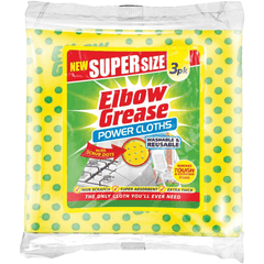 Elbow Grease Super Size Cloths, 3 Pack