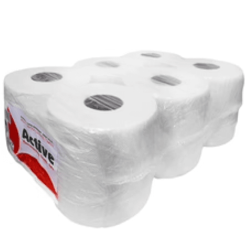 White Centrefeed Active Paper Towel, 6 Rolls