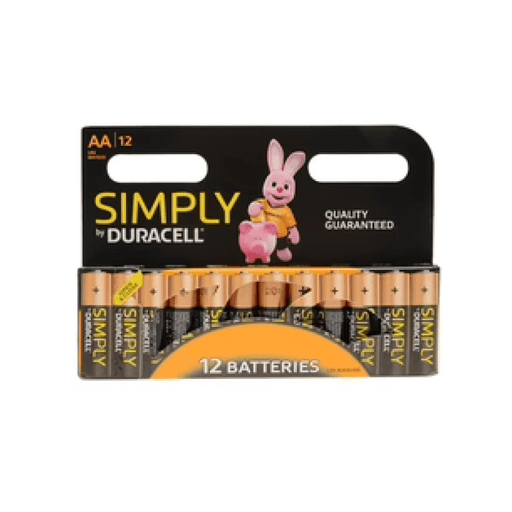 Duracell Simply AA Batteries, Pack of 12