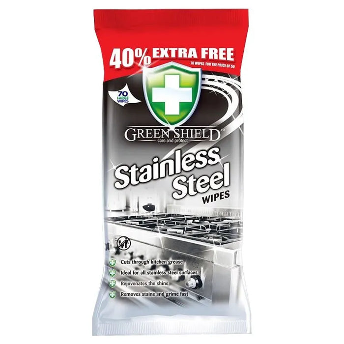 Green Shield Stainless Steel Wipes 70's