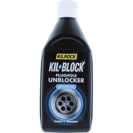 Kilrock Kil-Block Plughole & Drain Unblocker 500ml, Bathroom