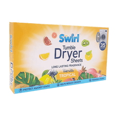 Swirl Tropical Tumble Dryer Sheets, 35 Pack