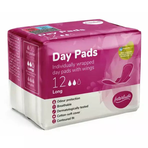 Interlude Day Pads Long, 12 Pack