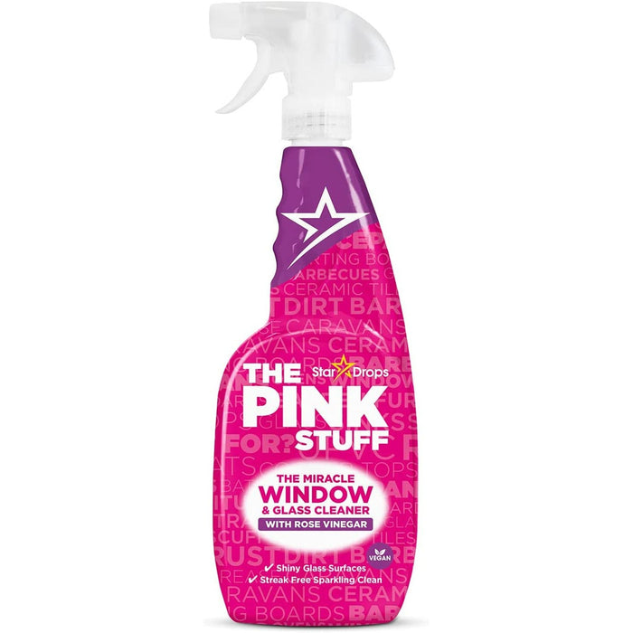 The Pink Stuff Window & Glass Cleaner Rose Vinegar 850ml