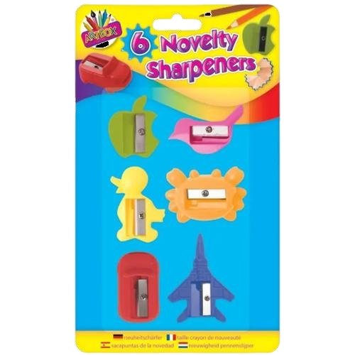 Artbox Novelty Sharpeners, 6 Pack