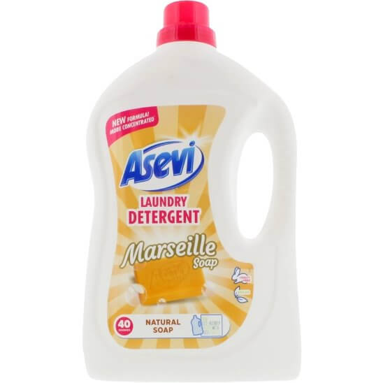 Asevi Marseille Soap Liquid Laundry Detergent 2.4L, 40 washes