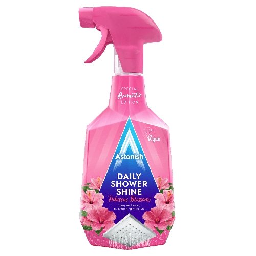Astonish Powerful Daily Shower Shine Spray 750ml, Hibiscus Blossom