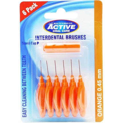 Beauty Formulas Interdental Brushes 0.45mm, 6 Pack