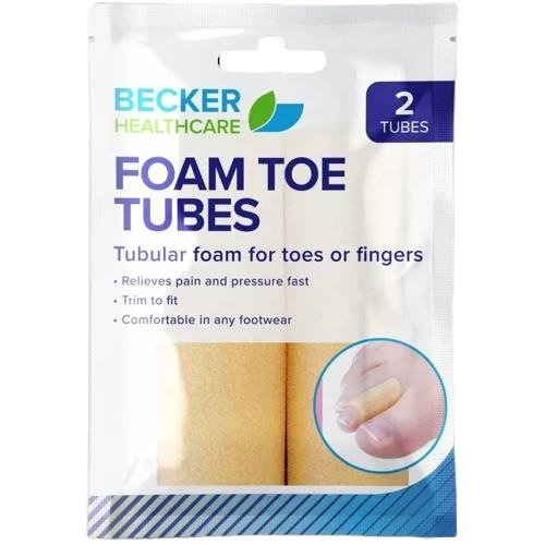 Becker Toe Foam Tubes, 2 Tubes