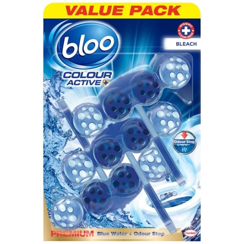 Bloo Colour Active Bleach Rim Block, 3 Pack