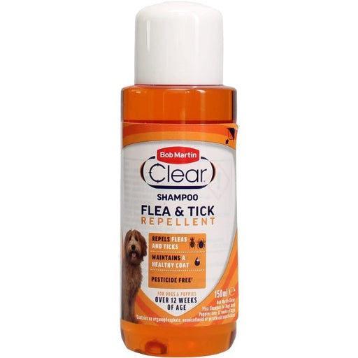 Bob Martin Clear Flea & Tick Repellent Shampoo Puppies/Small Dogs 150ml