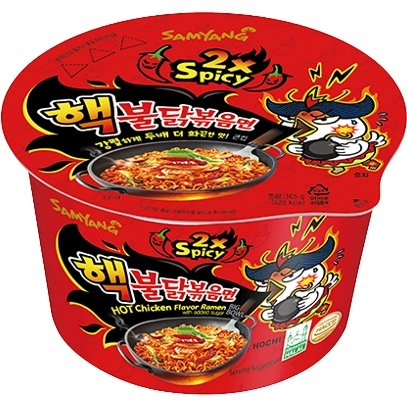 Buldak Samyang Hot Chicken 2x Spicy Big Bowl 105g