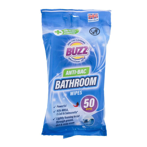 Buzz Bathroom Wipes 50pk
