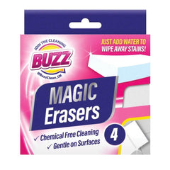 Buzz Magic Erasers, 4 Pack