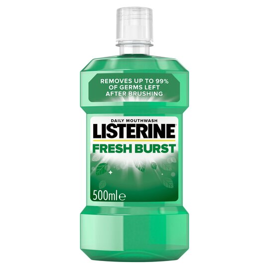 Listerine Essentials Fresh Burst Mouthwash 500ml