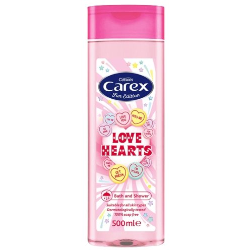 Carex Lovehearts Bath & Shower Cream 500ml