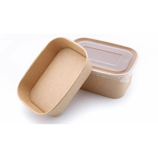 Clear lids for rectangular kraft boxes