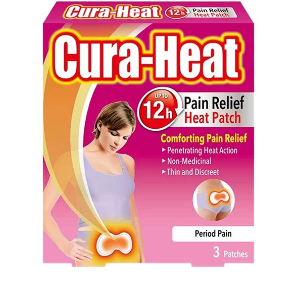 Cura-Heat Period Pain Heat Patch, 3 Patches