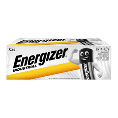 Energizer C LR14 Industrial Batteries, Pack of 12