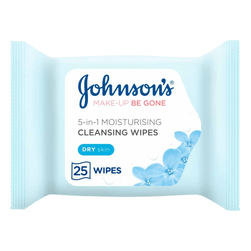 Johnsons Moisturising Make-Up Cleansing Wipes, 25 Pack