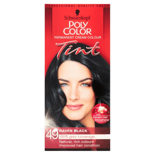 Schwarzkopf Raven Black 49 Poly Color Tint Hair Dye