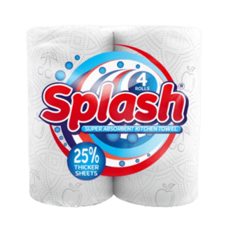 Splash Kitchen Towel, 4 Rolls