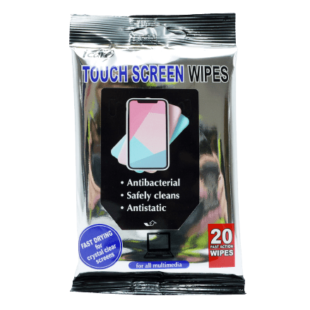 iCare Antibacterial Touch-Screen Wipes, 20 Pack