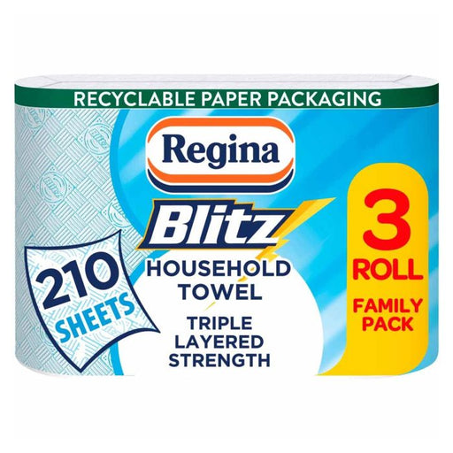 Regina Blitz XL Kitchen Towel, 3 Rolls