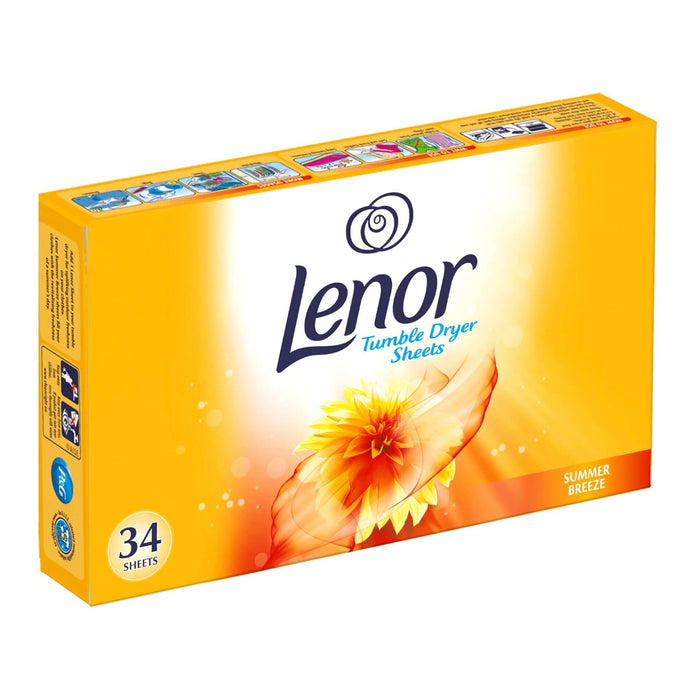 Lenor Summer Breeze Tumble Dryer Sheets 34 pack