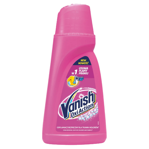 Vanish Oxi Action Pink Stain Remover Liquid 1L